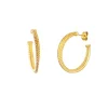 Olivia & Kate 0630 Gold Twisted Zirconia-Earring Online