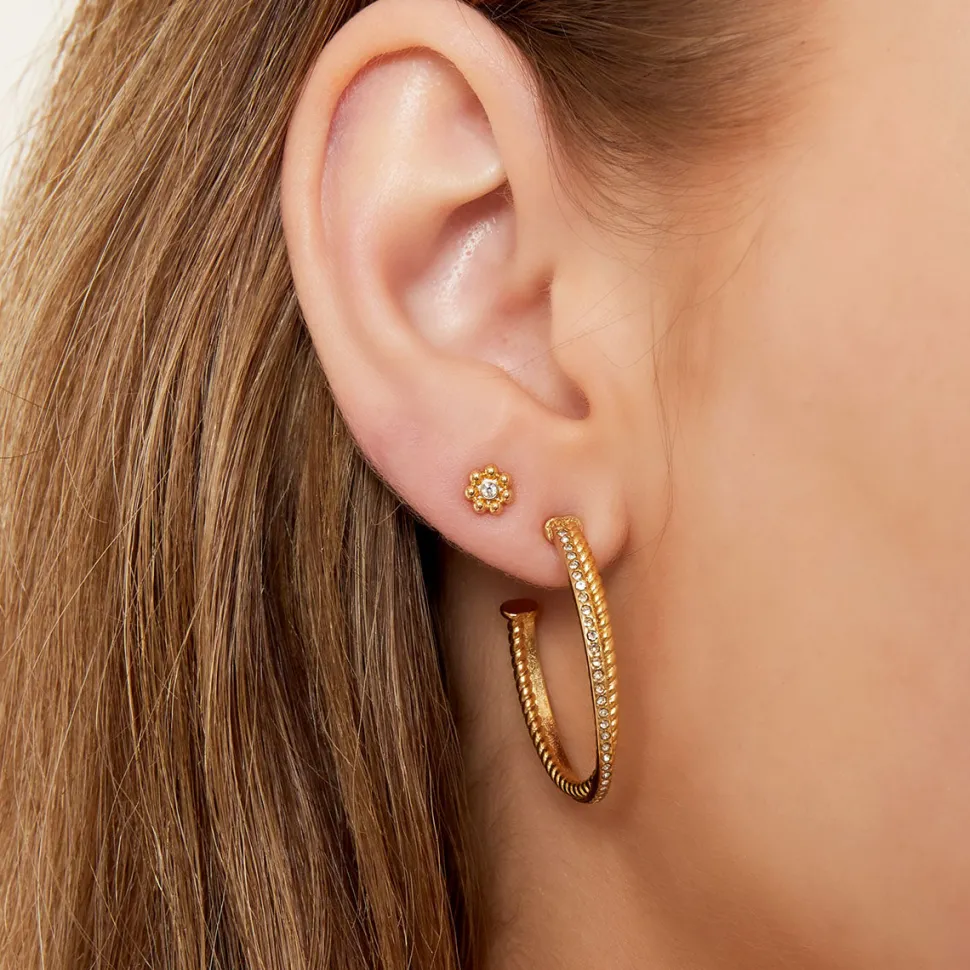 Olivia & Kate 0630 Gold Twisted Zirconia-Earring Online