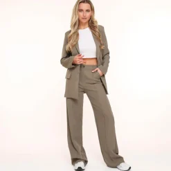 Olivia & Kate Army Green Basic-Pantalon Cheap