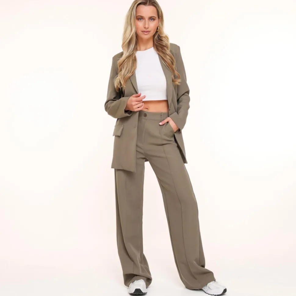 Olivia & Kate Army Green Basic-Pantalon Cheap