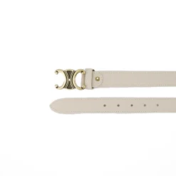 Olivia & Kate Beige Detailed Golden Buckle-Belt Flash Sale