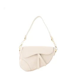 Olivia & Kate Beige Leather Saddle-Bag Store