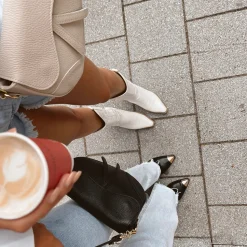 Olivia & Kate Beige Leather Saddle-Bag Store