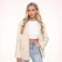 Olivia & Kate Beige Studio Basic-Blazer Hot