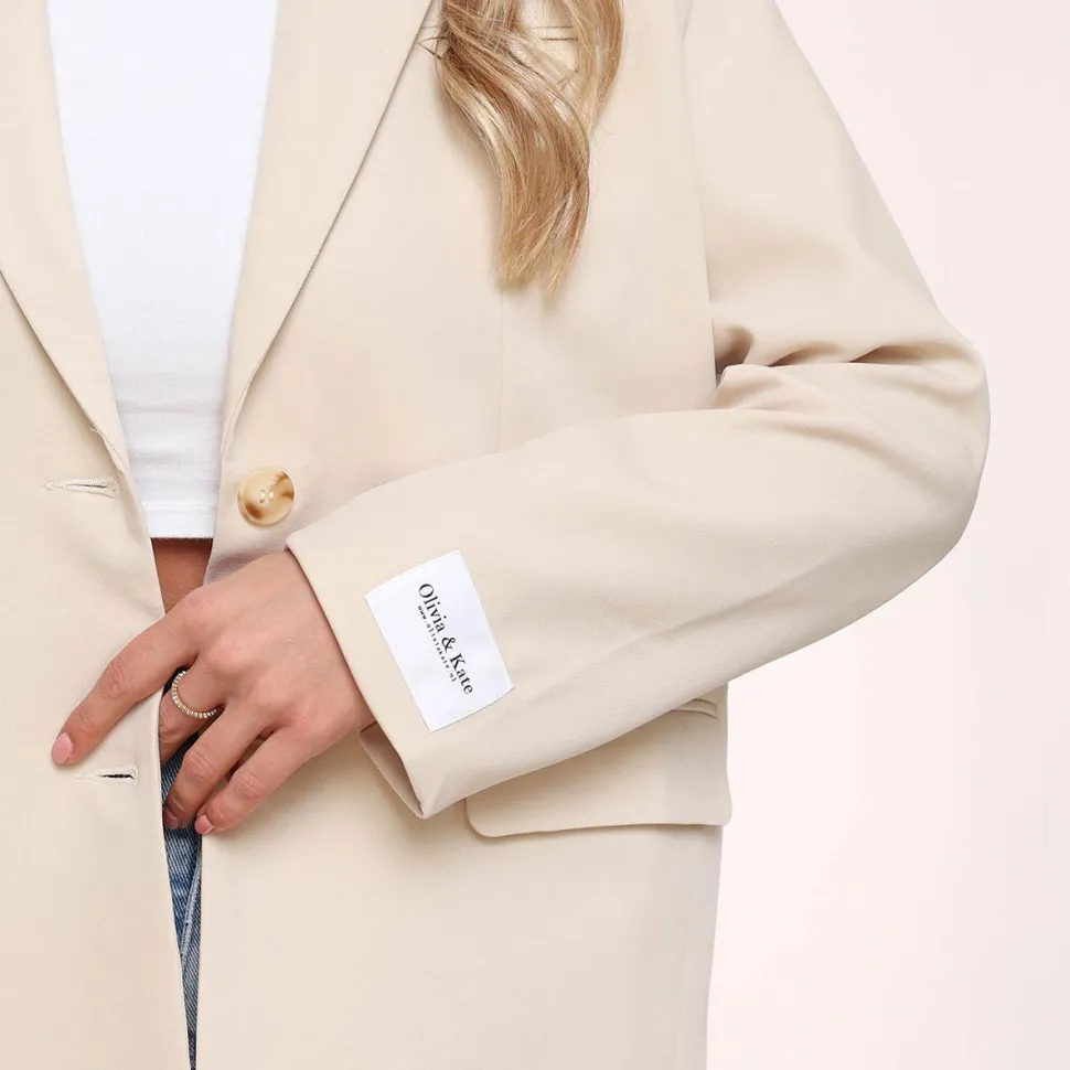 Olivia & Kate Beige Studio Basic-Blazer Hot