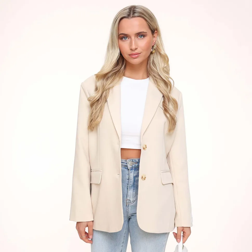 Olivia & Kate Beige Studio Basic-Blazer Hot