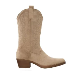 Olivia & Kate Beige Suede Cowboy-Boots Clearance
