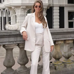 Olivia & Kate Beige Tracie Straight-Pantalon Store