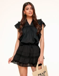 Olivia & Kate Black Details Ruffle-Skort Online