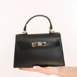 Olivia & Kate Black Golden Details-Bag Discount