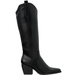 Olivia & Kate Black High Classic Cowboy-Boots Shop