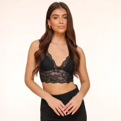 Olivia & Kate Black Lina Lace-Bralette New