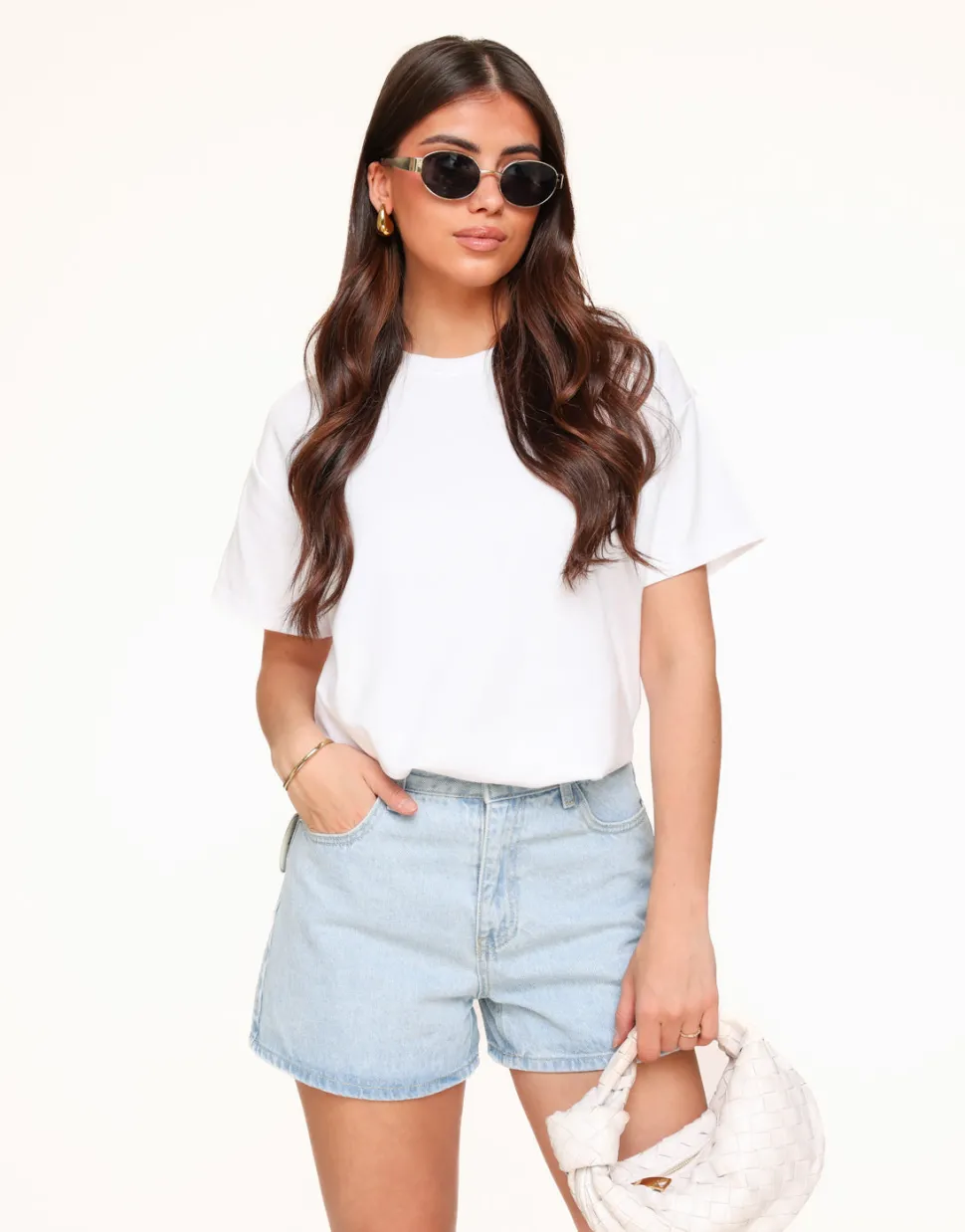 Olivia & Kate Black Oval Gold Frame-Sunglasses Flash Sale