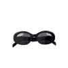 Olivia & Kate Black Oval-Sunglasses Discount