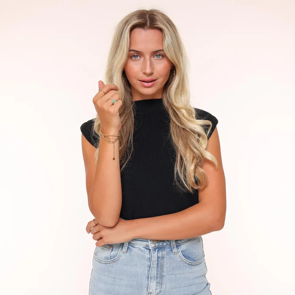 Olivia & Kate Black Spencer-Top Outlet