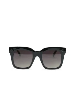 Olivia & Kate Black Square Classic-Sunglasses Hot