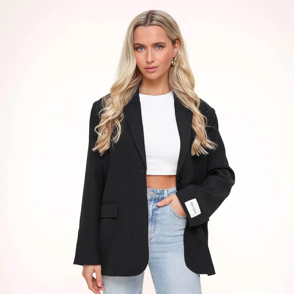 Olivia & Kate Black Studio Basic-Blazer Cheap