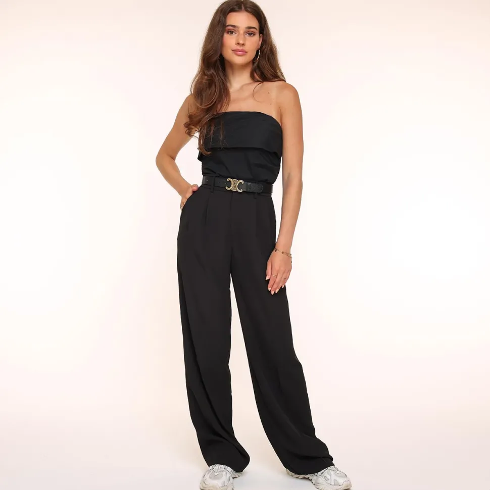 Olivia & Kate Black Wide-Pantalon Online