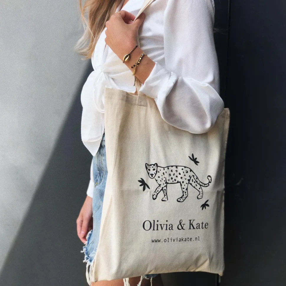 Olivia & Kate Canvas Leopard Bag Best Sale