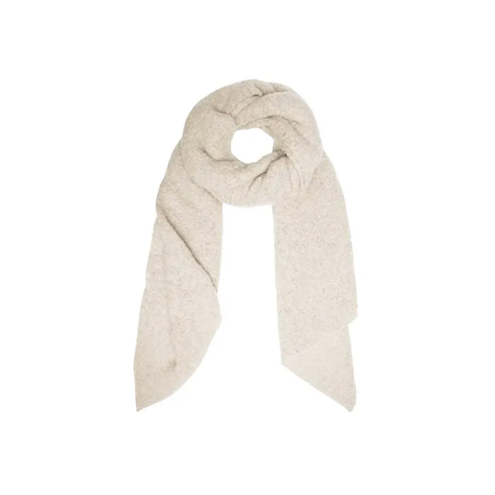Olivia & Kate Creme Knitted-Scarf Clearance