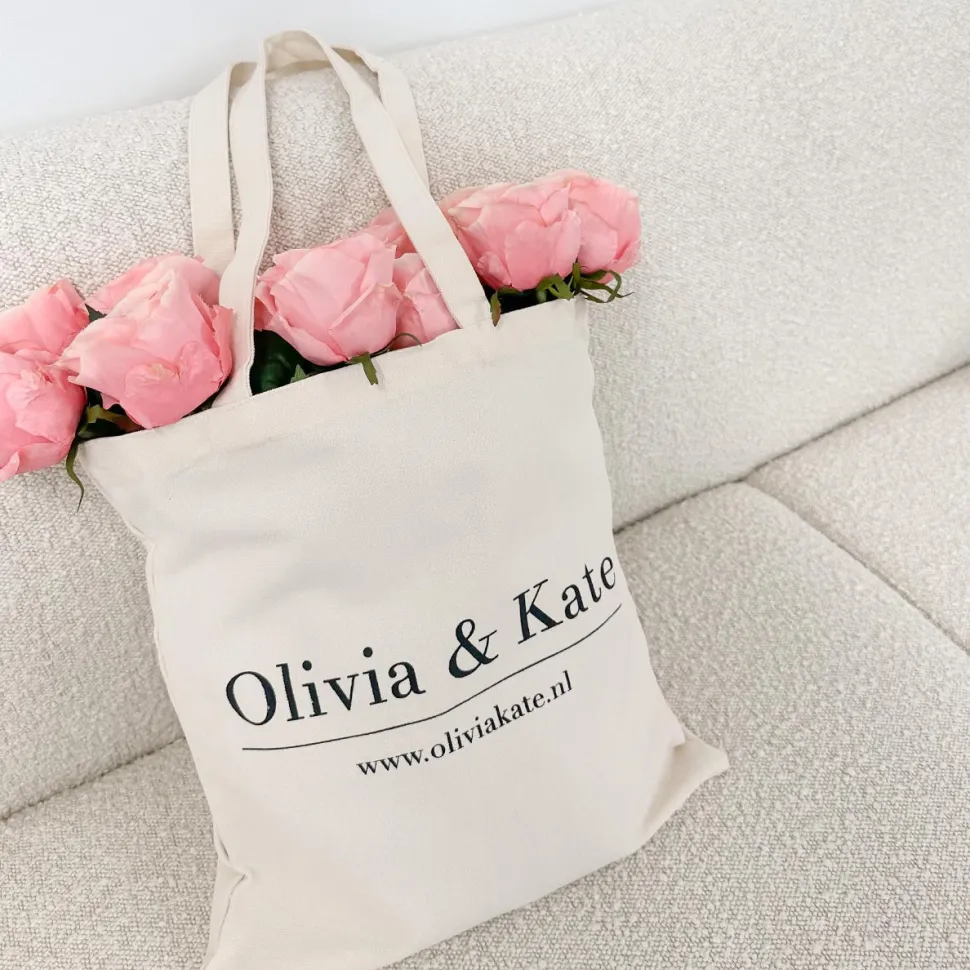 Olivia & Kate Creme Canvas-Bag New