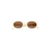 Olivia & Kate Creme Oval-Sunglasses Outlet