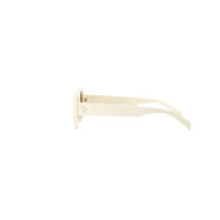 Olivia & Kate Creme Oval-Sunglasses Outlet