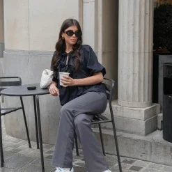 Olivia & Kate Dark Grey Basic-Pantalon Cheap