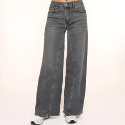 Olivia & Kate Dark Grey Wide Denim-Jeans Sale