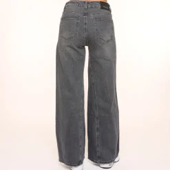 Olivia & Kate Dark Grey Wide Denim-Jeans Sale
