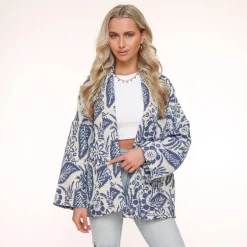 Olivia & Kate Darkblue Printed Ls-Jacket New