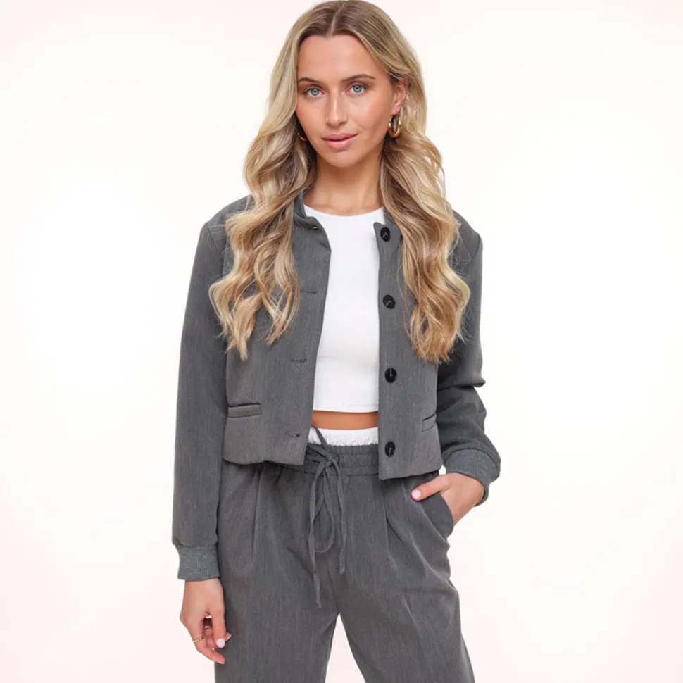 Olivia & Kate Darkgrey Studio-Jacket Cheap