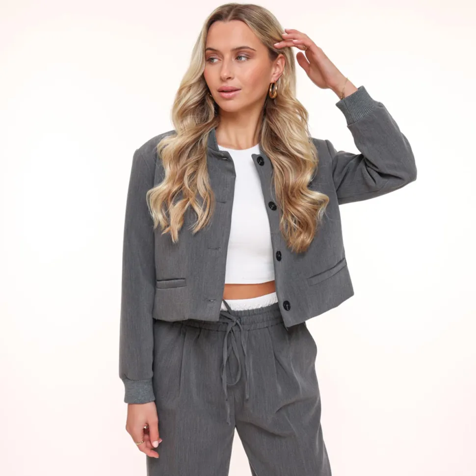 Olivia & Kate Darkgrey Studio-Jacket Cheap