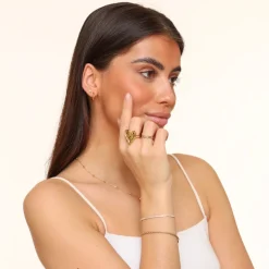 Olivia & Kate Gold Chunky Heart-Ring Store