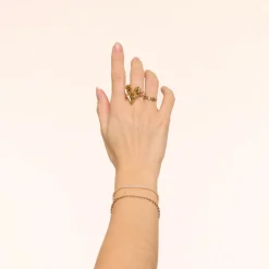Olivia & Kate Gold Chunky Heart-Ring Store