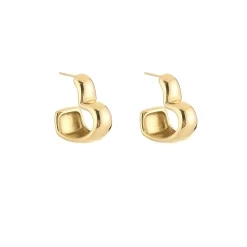Olivia & Kate Gold Wide Open Heart-Earrings Discount