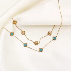 Olivia & Kate Golden Clover-Necklace Best