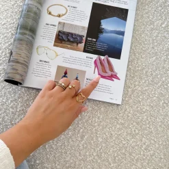 Olivia & Kate Golden Crystals-Ring Discount