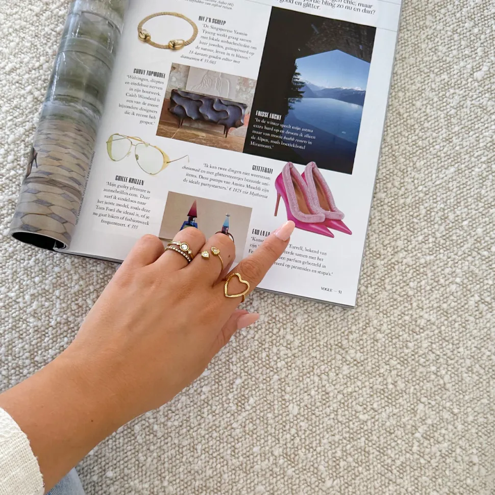 Olivia & Kate Golden Crystals-Ring Discount
