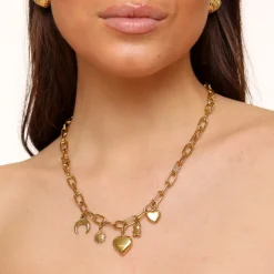 Olivia & Kate Golden Pendant Chain-Necklace Flash Sale