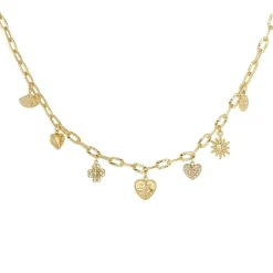 Olivia & Kate Golden Small Pendants Chain-Necklace Sale
