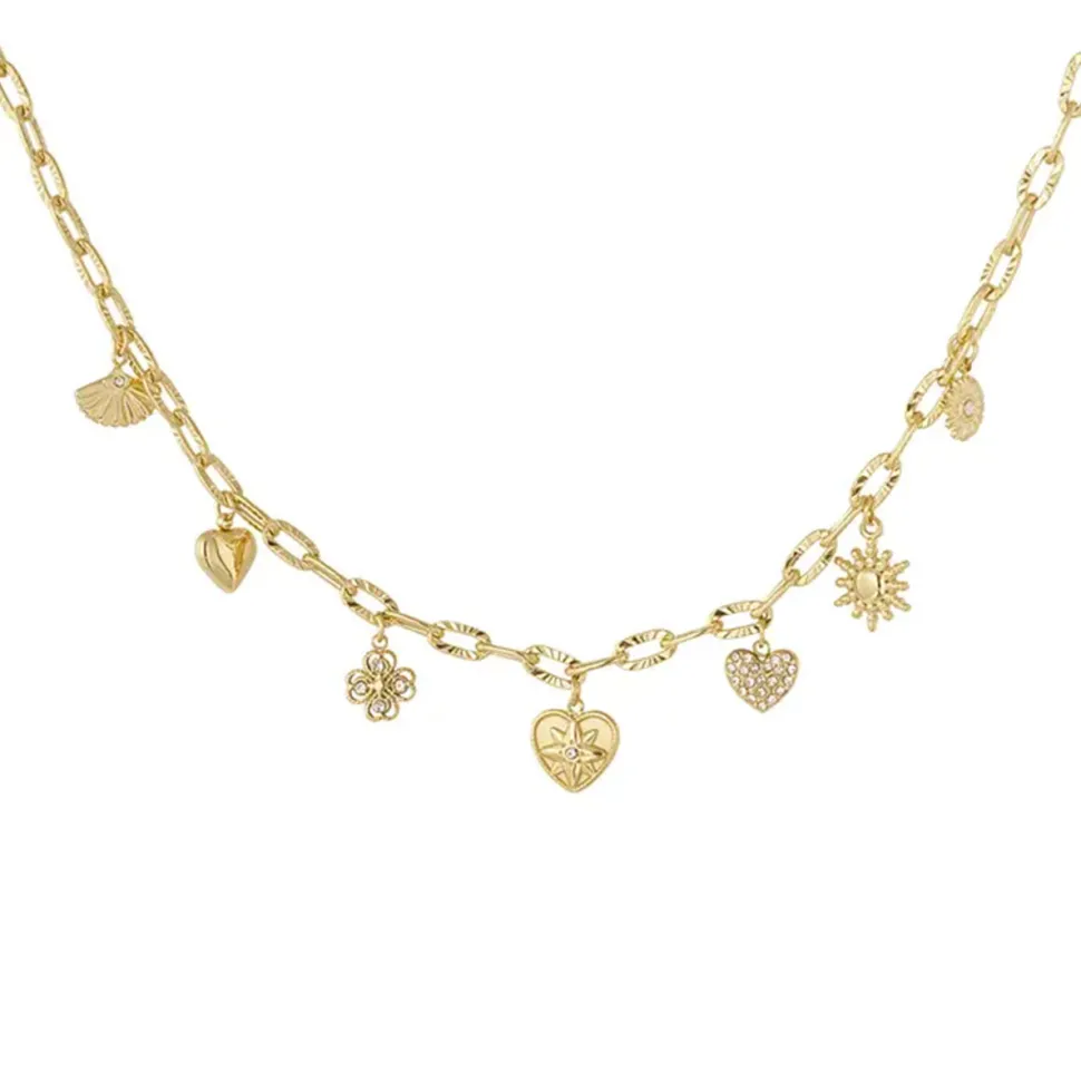 Olivia & Kate Golden Small Pendants Chain-Necklace Sale