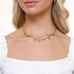 Olivia & Kate Golden Small Pendants Chain-Necklace Sale