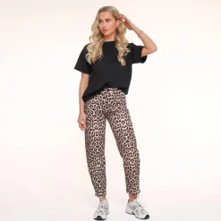 Olivia & Kate Leopard Mom Ankle-Jeans Sale