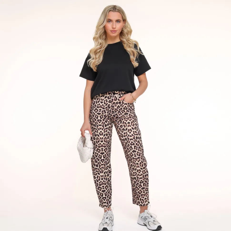 Olivia & Kate Leopard Mom Ankle-Jeans Sale