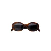 Olivia & Kate Leopard Oval-Sunglasses Hot