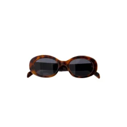 Olivia & Kate Leopard Oval-Sunglasses Hot