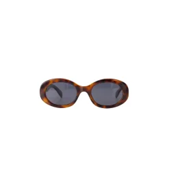 Olivia & Kate Leopard Oval-Sunglasses Hot