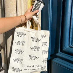 Olivia & Kate Leopards-Canvas Bag Cheap