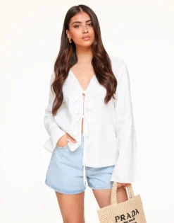 Olivia & Kate Light Blue Basic Denim-Short Outlet